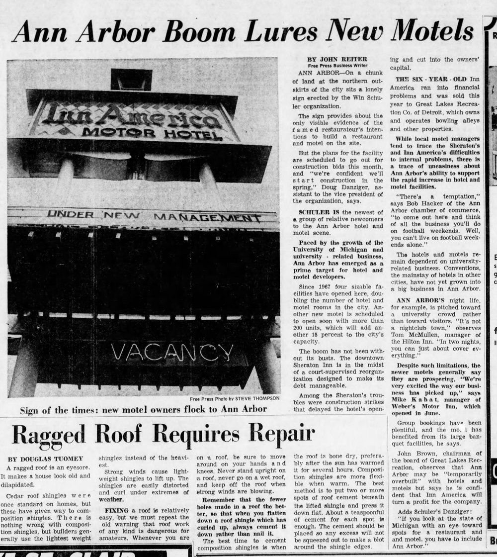 Crystal House Motel (Inn America) - 1969 Article On Inn America